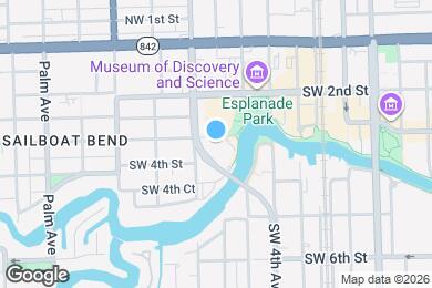 Map image of the property - 610 W Las Olas Blvd