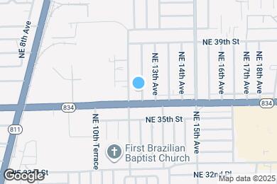 Map image of the property - 3621 NE 12th Terrace