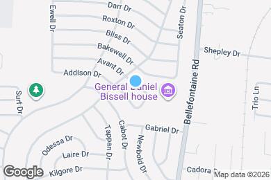 Map image of the property - 1026 Avant Dr