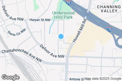 Map image of the property - 1732 Ridgeway Ave NW