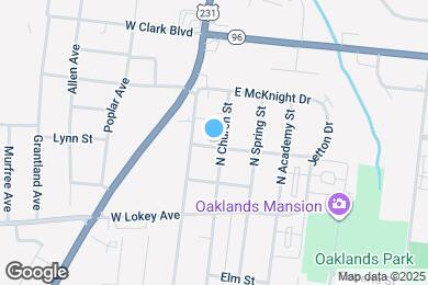 Map image of the property - 1105 N Church St