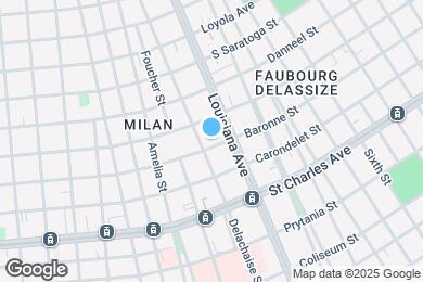 Map image of the property - 3427 Baronne St