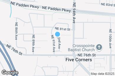 Map image of the property - 7914 NE 92nd Ave