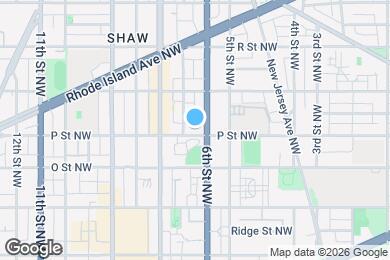 Map image of the property - 609 P St NW