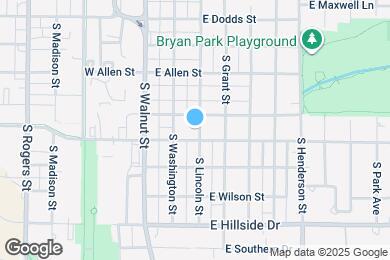 Map image of the property - 1106 S Lincoln St