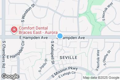 Map image of the property - 3501 S Kittredge St