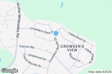 Map image of the property - 1024 Crowders Woods Dr