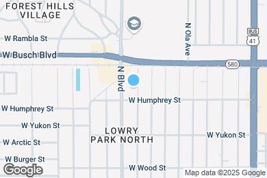 Map image of the property - 8908 N Hamner Ave