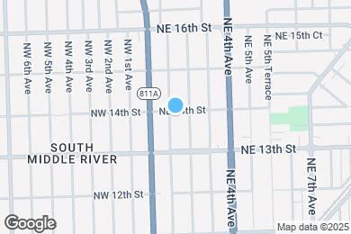 Map image of the property - 1340 NE 1st Ave