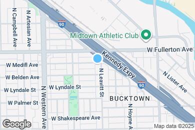 Map image of the property - 2205 W Medill Ave