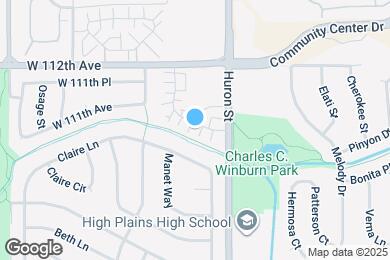 Map image of the property - 11045 Huron St