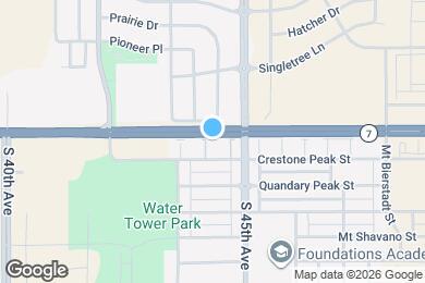 Map image of the property - 4405 Crestone Peak St