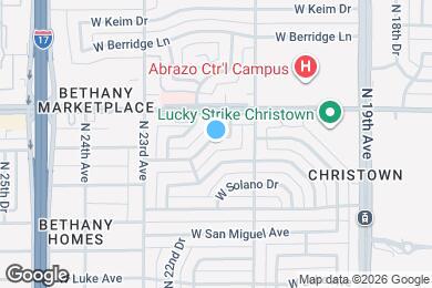 Map image of the property - 2211 W Palo Verde Dr