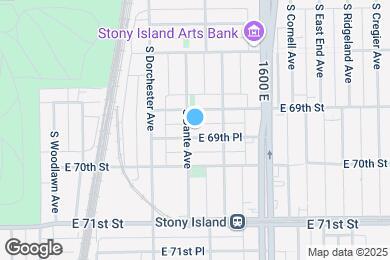 Map image of the property - 1446 E 69th Pl