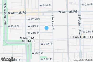 Map image of the property - 2626 W 23rd Pl