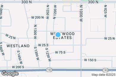 Map image of the property - 1167 W 325 N