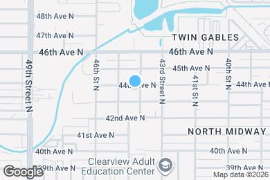 Map image of the property - 4402 44th Ave N