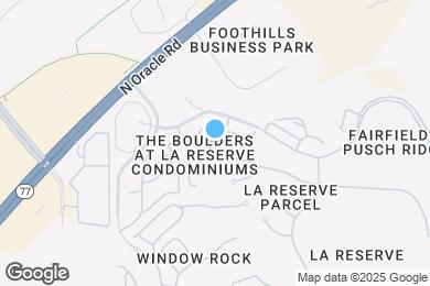 Map image of the property - 1500 E Pusch Wilderness Dr
