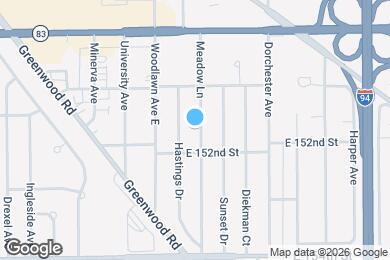 Map image of the property - 15138 Meadow Ln