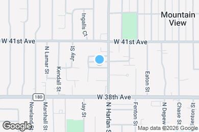 Map image of the property - 6045 W 39th Ave