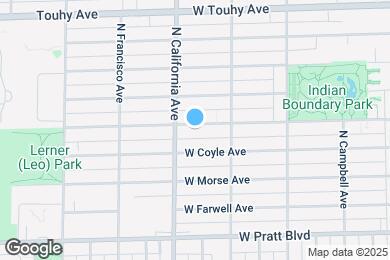 Map image of the property - 2737 W Lunt Ave