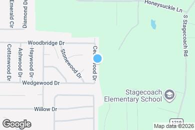 Map image of the property - 22 Cedarwood Dr