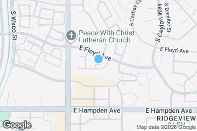 Map image of the property - 18659 E Hamilton Dr