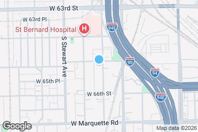 Map image of the property - 6506 S Yale Ave