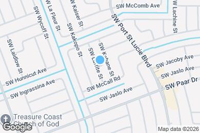 Map image of the property - 3965 SW Laffite St