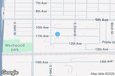 Map image of the property - 3311 11th Ave