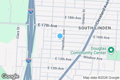 Map image of the property - 1006 E 15th Ave