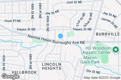 Map image of the property - 4936 Nannie Helen Burroughs Ave NE