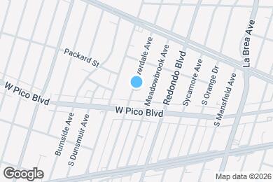 Map image of the property - 1354 S Cloverdale Ave