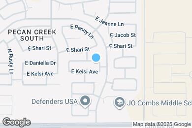 Map image of the property - 1465 E Daniella Dr