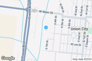 Map image of the property - 705 W Washington Ave