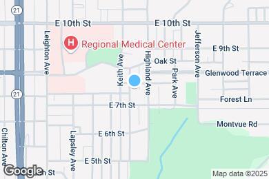 Map image of the property - 723 Keith Ave
