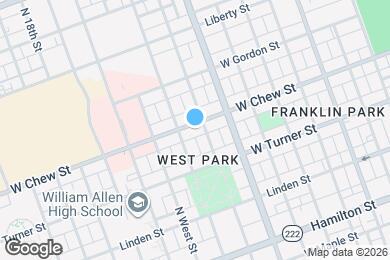 Map image of the property - 1538 W Chew St