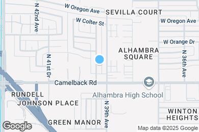 Map image of the property - 5023 N 39th Dr