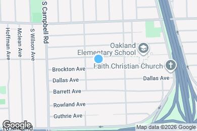 Map image of the property - 2027 Brockton Ave