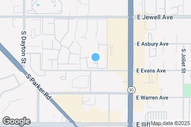 Map image of the property - 10301 E Evans Ave