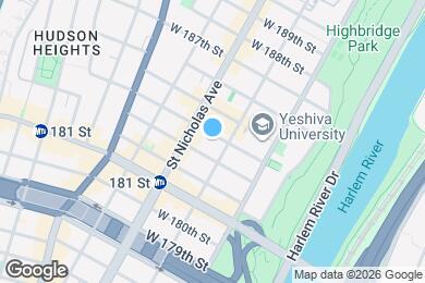 Map image of the property - West 184th Street