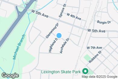 Map image of the property - 705 Evergreen Ave