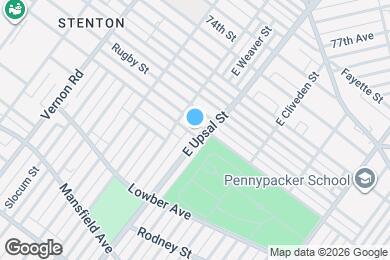 Map image of the property - 7703 Woolston Ave