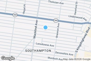 Map image of the property - 5303 Bancroft Ave