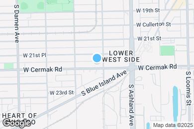 Map image of the property - 1708 W Cermak Rd