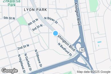 Map image of the property - 136 N Brookside Dr