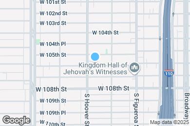 Map image of the property - 641 W 106th St