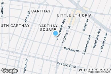 Map image of the property - 1149 S Hayworth Ave