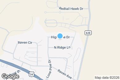 Map image of the property - 1740 High Pine Dr