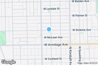 Map image of the property - 3549 W Dickens Ave